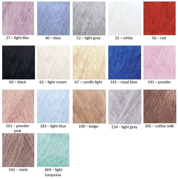 Yarn Alize Kid Mohair Yarn кid Mohair Yarn Wool Blend Yarn