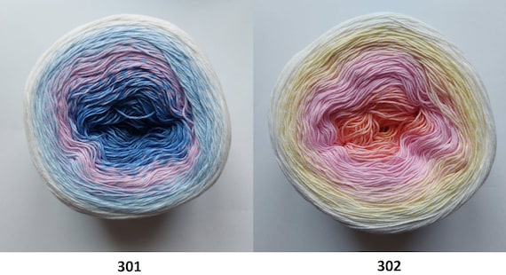  YarnFamily Cake Yarn,Gradient Color Cotton Gradient