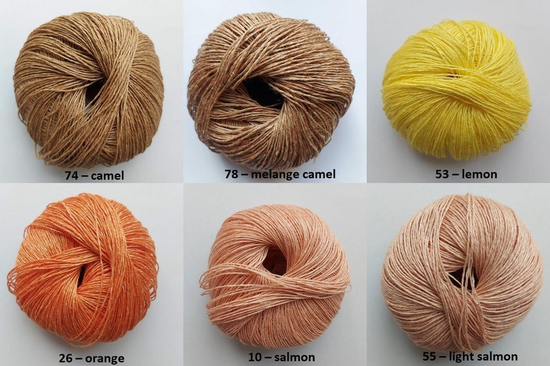 100 Linen Yarn Natural Linen Flax Yarn Ecofriendly Yarn Etsy