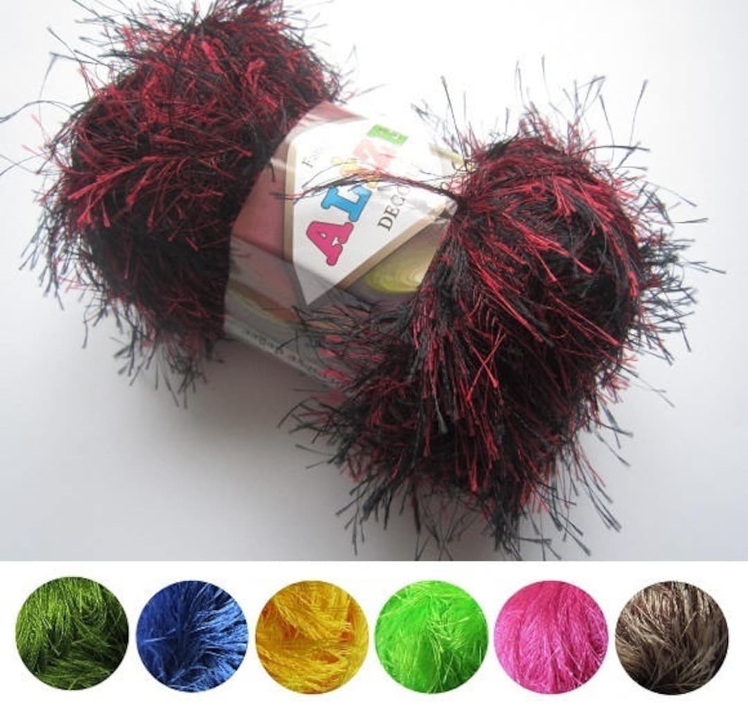 Yarn Alize Decofur Yarn Faux Fur Yarn Long Eyelash Yarn Fun Fur Yarn