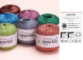 Brocade yarn YarnArt Sparkle yarn metallic yarn lurex yarn glitter yarn metal yarn silver yarn gold yarn cord yarn decor yarn brilliant yarn product logo
