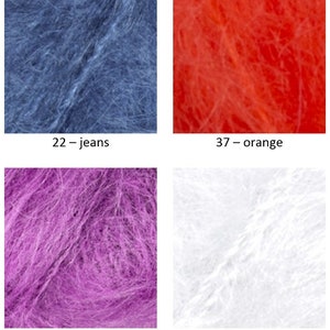 Yarn Alize Naturale wool yarn mohair yarn long-haired mohair yarn wool blend yarn angora yarn mohair thread mohair fiber mohair classic image 2