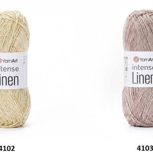 Yarn Intense Linen YarnArt garn linnegarn linneviskosmixgarn lingarn viskosgarn linnetråd linnefiber linnesnöre viskos bild 4