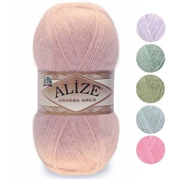 Yarn Alize Angora Gold wool yarn mohair yarn acrylic yarn Turkish yarn knitting yarn crochet yarn wool mohair thread acrylic classic yarn