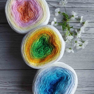 Gradiënt garenArt Rosegarden 250g (1000m) kwaliteit garen gradiënt katoen gradiënt garen cakes kwaliteit katoen batik garen garenArt Bloemen