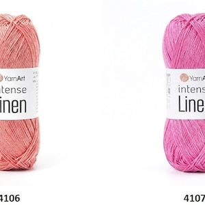 Yarn Intense Linen YarnArt garn linnegarn linneviskosmixgarn lingarn viskosgarn linnetråd linnefiber linnesnöre viskos bild 6