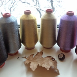 Metallized thread embroidery yarn metallic embroidery lurex metallic yarn glitter yarn silver yarn gold shiny yarn cone lurex bobbin lurex