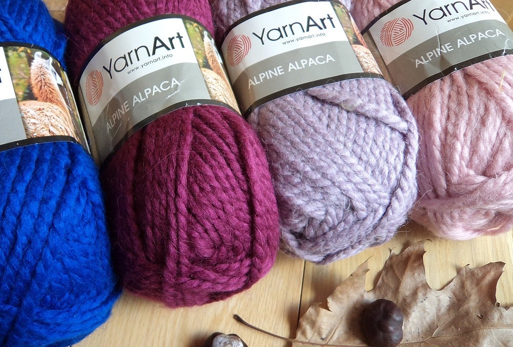 Yarnart Alpine Alpaca Yarn 150gr-120mt Wool DIY Knitting Crochet Wrap  Beanie Sweater Kids Adults Knitwears Autumn Winter