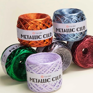 T-shirt Yarn Metallic Club Metallic Big Yarn Metallic Bag