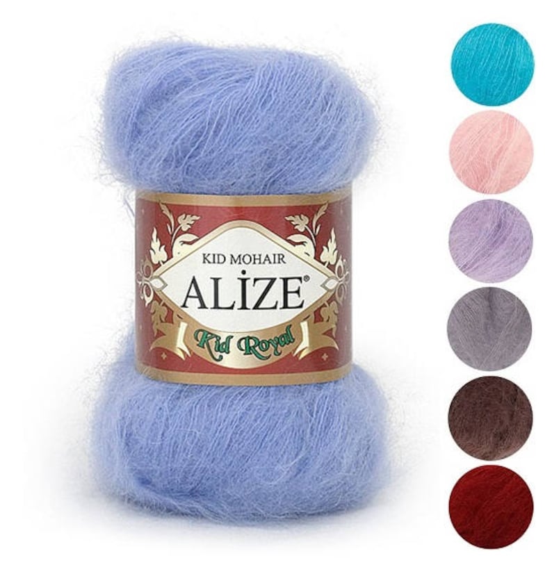 Yarn Alize Kid Mohair Yarn Kid Mohair Yarn Wool Blend Yarn Etsy