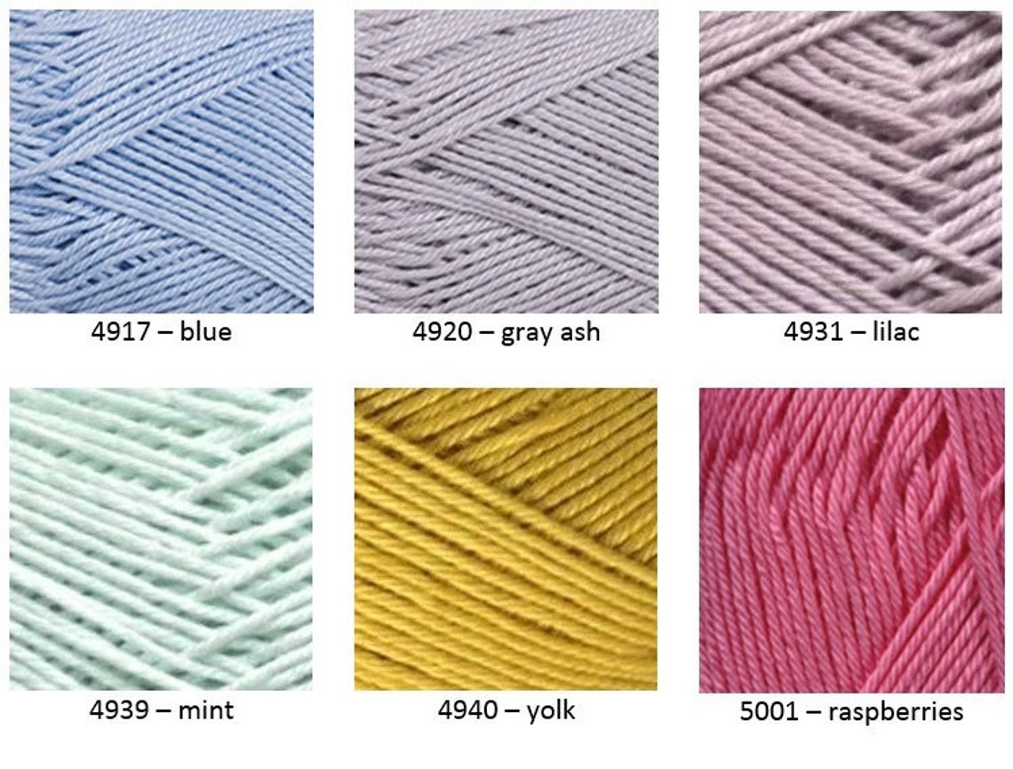 Yarn Yarnart Begonia 100% Cotton Yarn Mercerized Cotton - Etsy