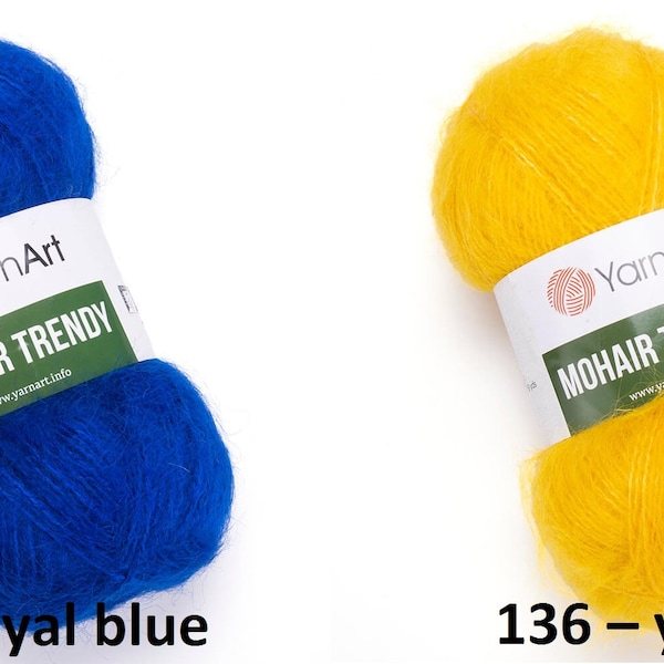 Yarn Yarnart Mohair Trendy yarn mohair yarn wool blend yarn gentle yarn baby mohair goat yarn goat fur angora goat yarn Alize Mohair Classic