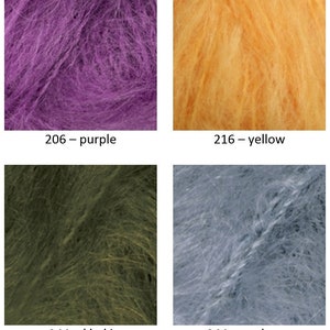 Yarn Alize Naturale wool yarn mohair yarn long-haired mohair yarn wool blend yarn angora yarn mohair thread mohair fiber mohair classic image 5