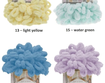 Garn Alize Puffy Kindergarn Babygarn Decke Garn Kariertes Garn Plüschgarn Samtgarn Micro-Polyester Garn kein Garn Garn garn garn no neddle garn