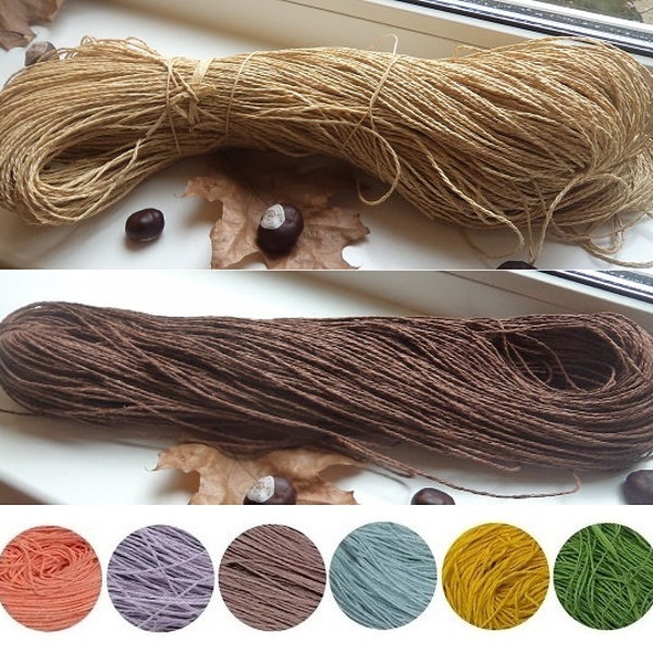 Yarn Raffia Natural yarn 100g 100% cellulose yarn natural raffia straw yarn thatch yarn haulm yarn  tape yarn lace yarn ribbon yarn paper