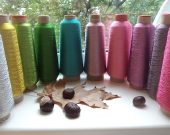 Hilo metalizado bordado hilo metalizado bordado lurex hilo metálico hilo de hilo plata hilo de oro hilo brillante hilo lurex bobbin lurex