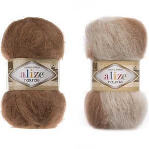 Yarn Alize Naturale wool yarn mohair yarn long-haired mohair yarn wool blend yarn angora yarn mohair thread mohair fiber mohair classic