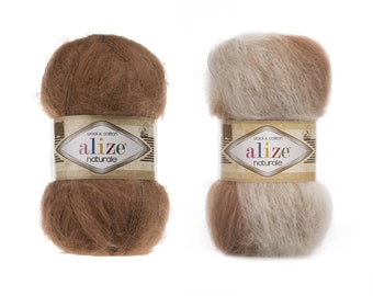 Yarn Alize Naturale wool yarn mohair yarn long-haired mohair yarn wool blend yarn angora yarn mohair thread mohair fiber mohair classic