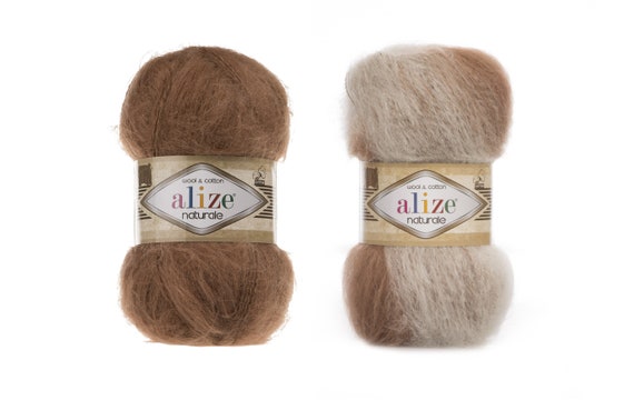 Yarn Аlize Naturale wool yarn mohair yarn long-haired mohair yarn wool blend yarn angora yarn mohair thread mohair fiber mohair classic