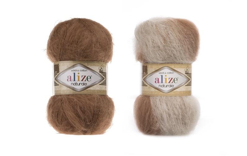 Yarn Alize Naturale wool yarn mohair yarn long-haired mohair yarn wool blend yarn angora yarn mohair thread mohair fiber mohair classic image 1