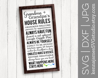 Download House Rules Svg Etsy