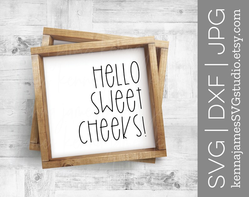 Download Hello Sweet Cheeks svg Bathroom svg Restroom svg | Etsy