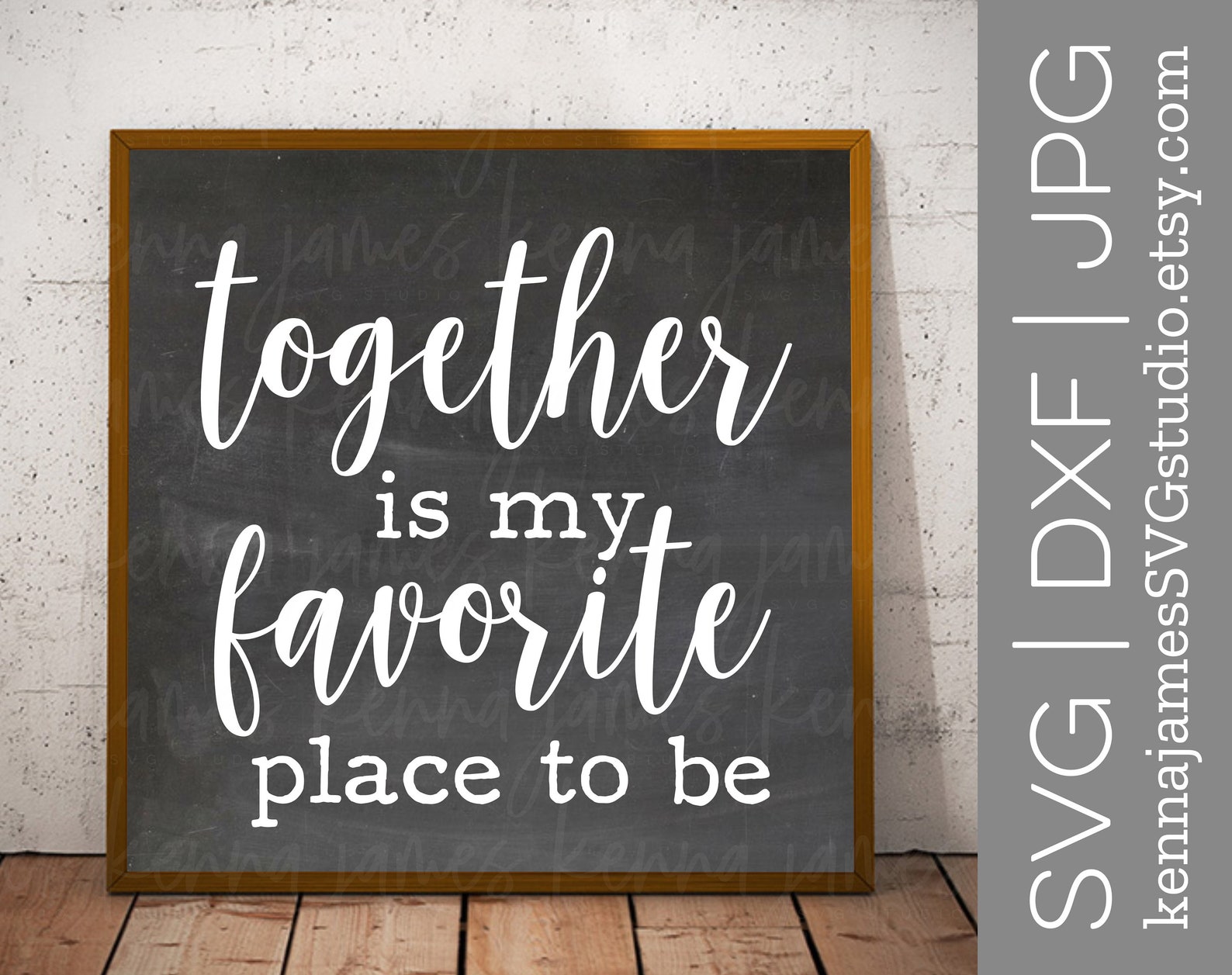 Together Is My Favorite Place To Be svg Couple svg Family Etsy