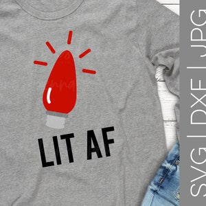 Lit AF svg | Jolly af svg | Jolly svg | Merry af svg | Merry svg | Christmas svg | Unisex svg | SVG | DXF | jpg | cut file