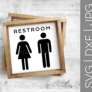 Svg toilettes | Unisexe toilettes svg | Salle de bain svg | Ferme svg | Ferme de Style svg | Svg femme | Svg mâle | SVG | DXF | JPG | couper fichier