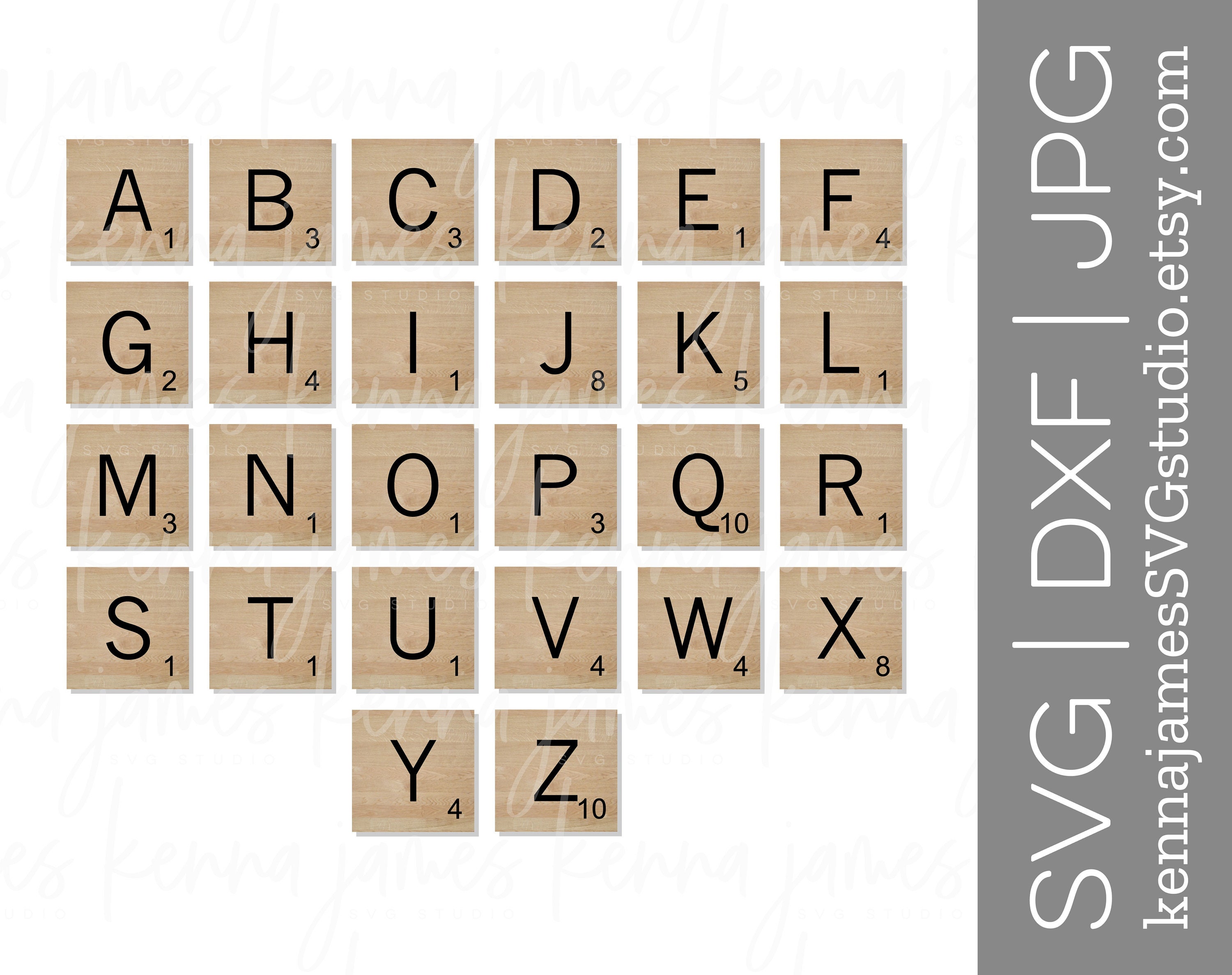 Download Scrabble Tile Alphabet svg Scrabble svg Tile svg | Etsy