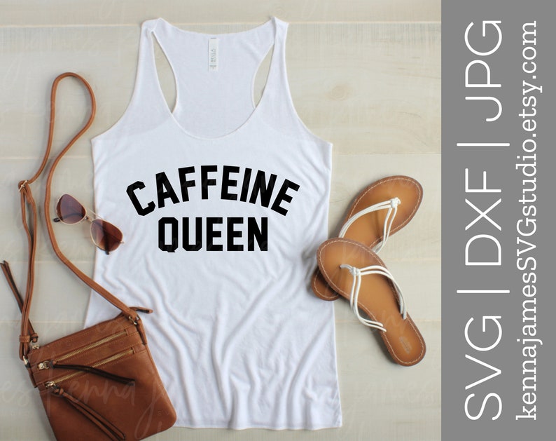 Download Caffeine Queen svg Caffeine svg Queen svg Coffee svg | Etsy