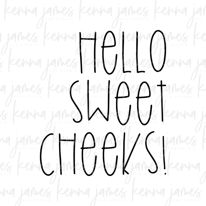 Download Hello Sweet Cheeks svg Bathroom svg Restroom svg | Etsy