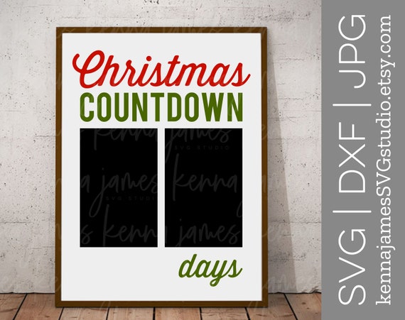 Download Free Christmas Countdown Svg Christmas Svg Countdown Svg Etsy SVG DXF Cut File