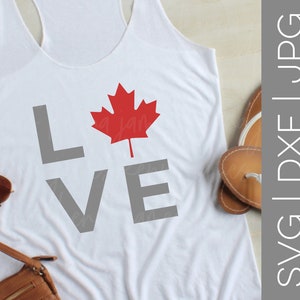 Canada svg | Canada Love svg | I Love Canada svg | Canada Day svg | Happy Canada Day svg | Maple Leaf svg | SVG | DXF | JPG | cut file