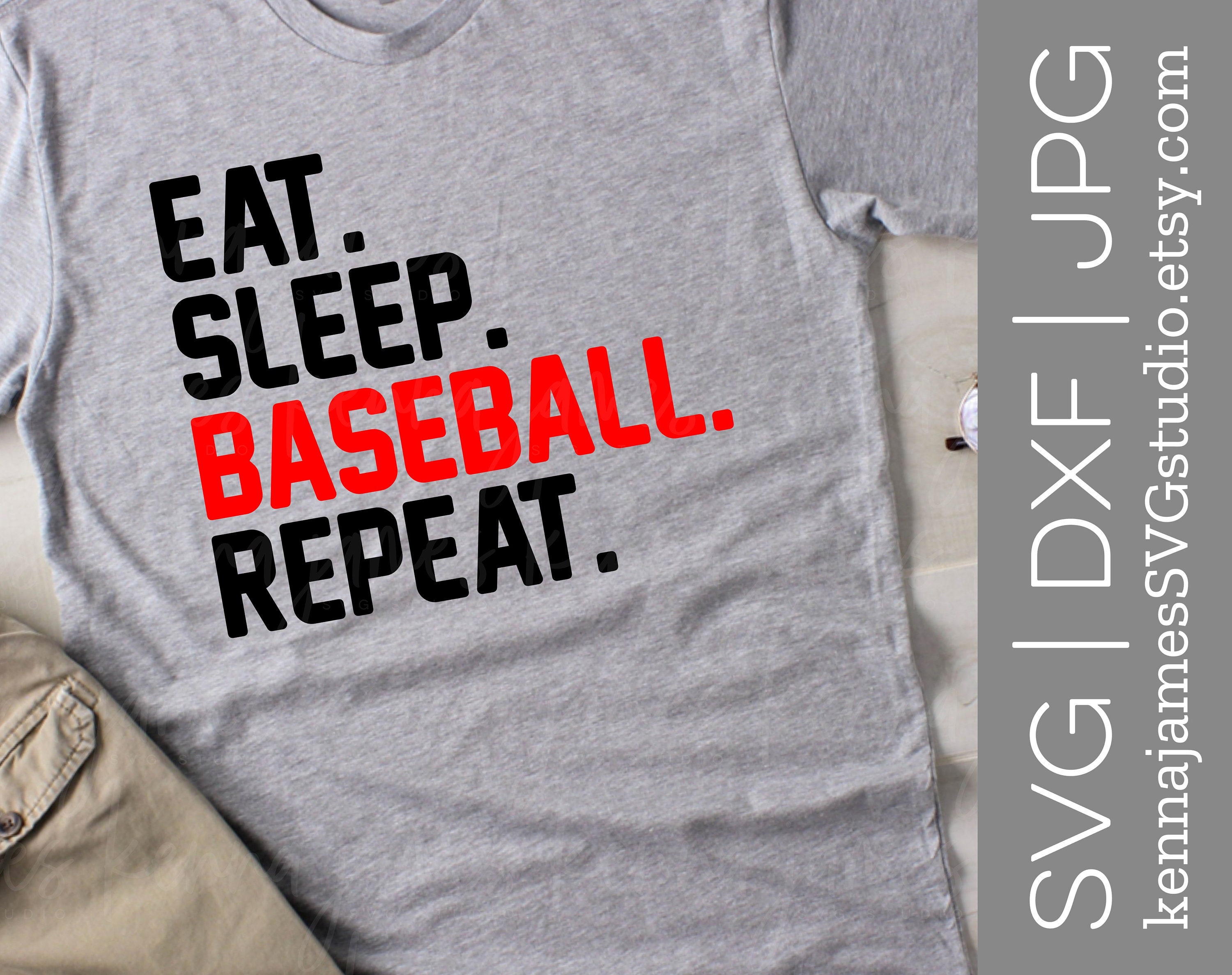 Download Eat Sleep Baseball Repeat Svg Baseball Svg Sports Svg Etsy