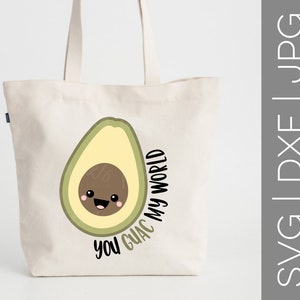Você Guac Meu Mundo svg | Guac svg | Guacamole SVG | Abacate svg | Alimentos SVG | Você arrasa meu mundo svg | Amo SVG | SVG | DXF | JPG | arquivo de corte