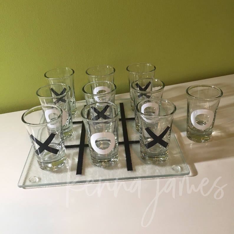 Tic Tac Toe Svg Shot Glass Tic Tac Toe Svg SVG DXF JPG Etsy