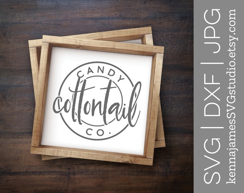 Download Cottontail Candy Company svg Easter svg Bunny svg | Etsy