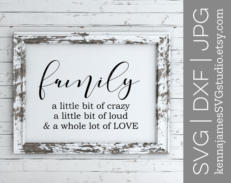 Download Family svg Crazy svg Loud svg Love svg Home svg | Etsy
