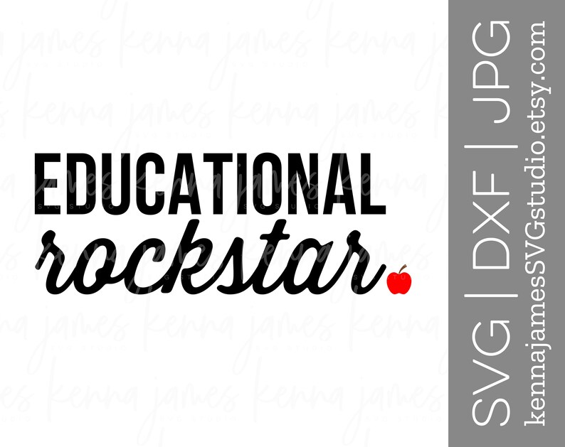Download Educational Rockstar svg Teacher svg Educator svg | Etsy