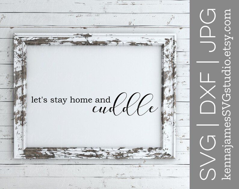 Download Let's Stay Home And Cuddle svg Let's Stay Home svg | Etsy