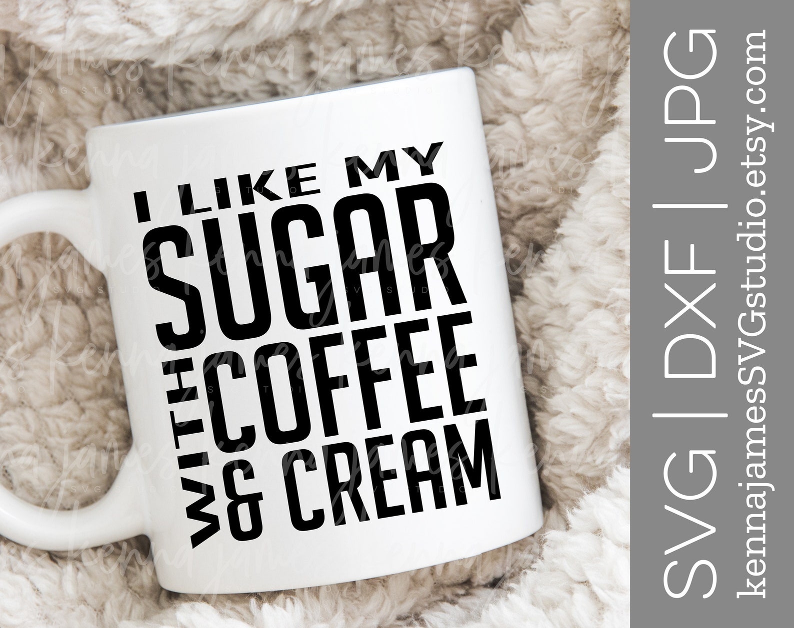 I Like My Sugar With Coffee & Cream svg Sugar svg Coffee ...