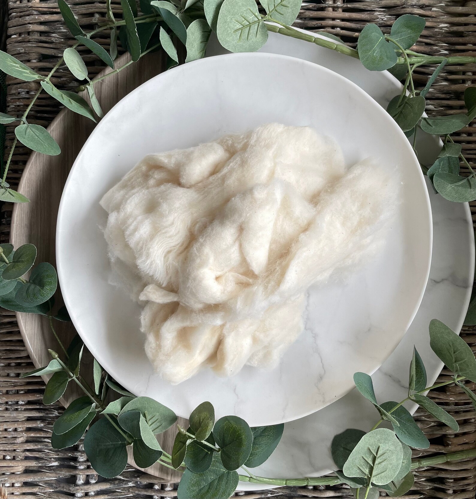 Organic Cotton Wadding 100g Loose Fibres 100 Organic Etsy