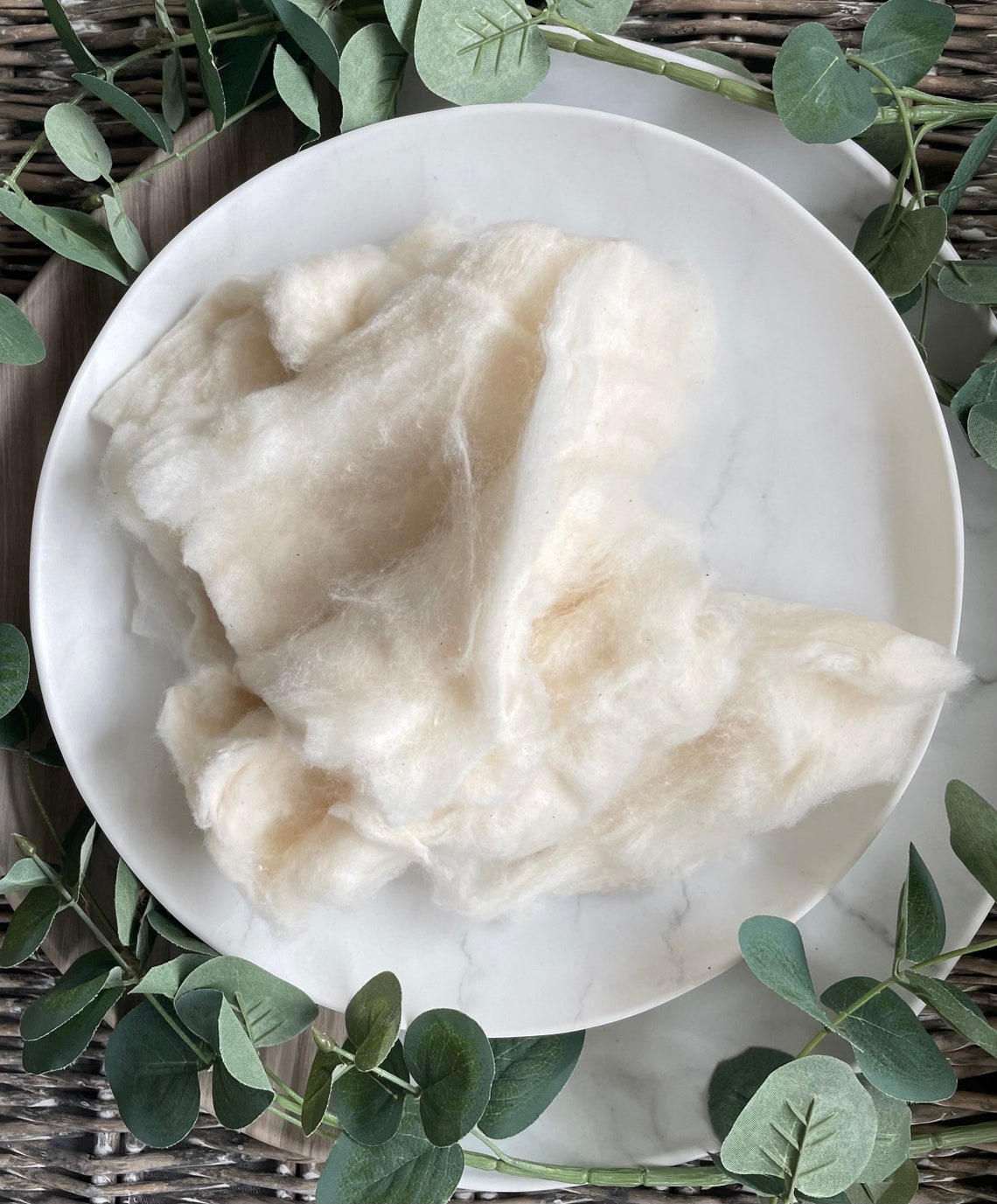 Organic Cotton Wadding 100g Loose Fibres 100 Organic Etsy