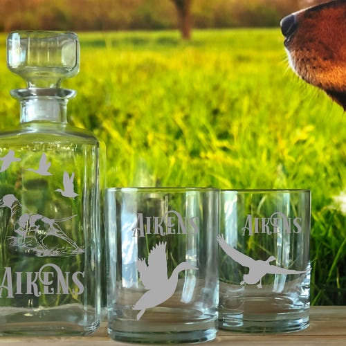 Personalized Whiskey Decanter Set With Glasses / Whiskey Etsy