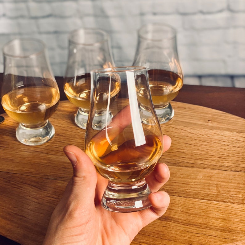 4 Personalized Glencairn Tasting Glasses Bourbon Tasting | Etsy