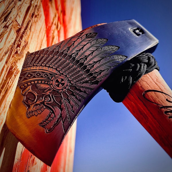 Custom Engraved 16in Throwing Axe, Custom Gift for First Responders, Groomsmen, Coaches, and Retirees - Personalized Throwing Axe