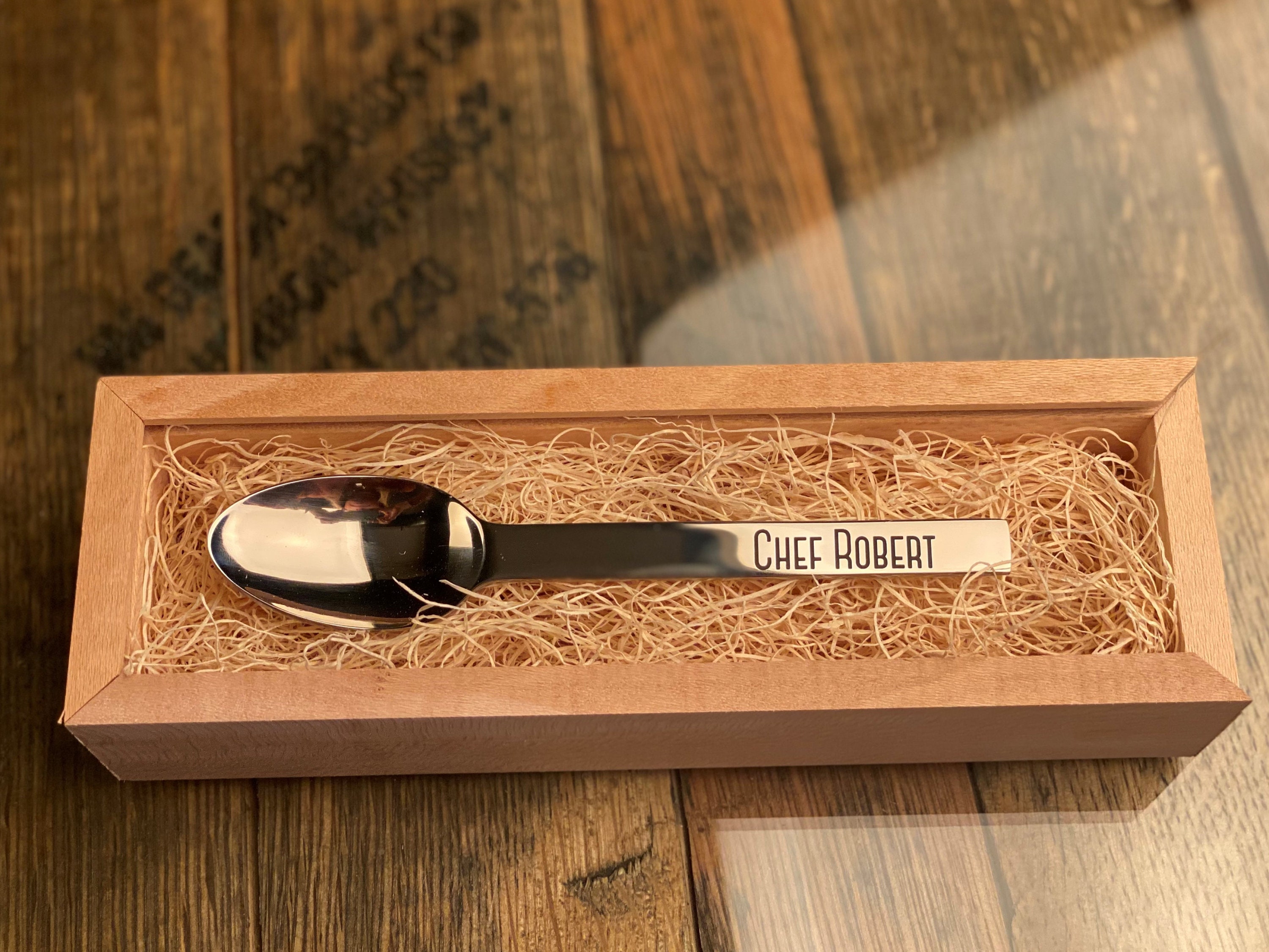 Personalized Chef Tasting Spoon Gift for Chef Foodie Gift Etsy