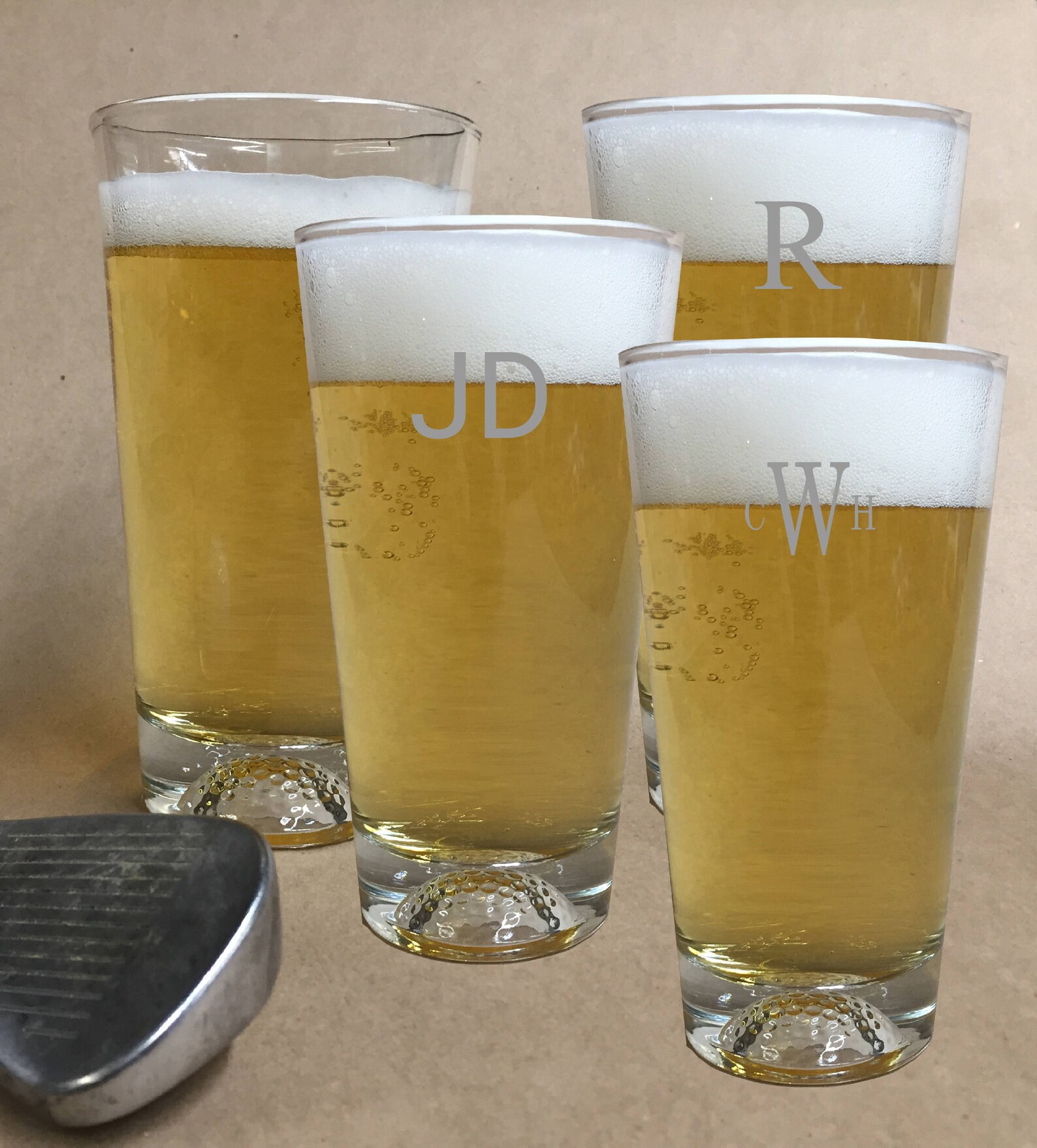 golf beer glass