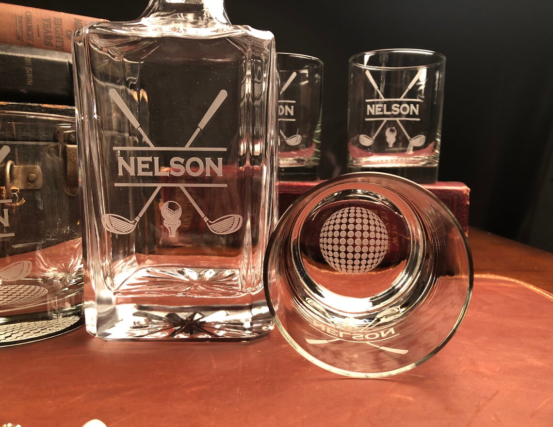 Personalized Golf Whiskey Decanter Gift for Golfer Gift for Etsy